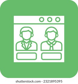 Online Voting vector icon. Can be used for printing, mobile and web applications.