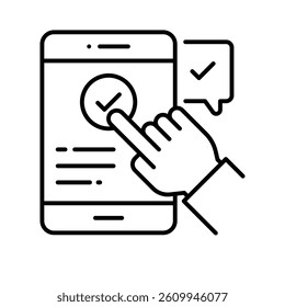 Online Voting vector outline EPS 10 file
