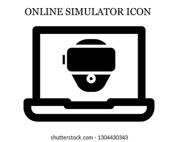 online Vr glasses icon. Editable online Vr glasses icon for web or mobile.