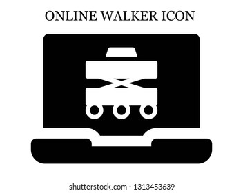 online Walker icon. Editable online Walker icon for web or mobile.