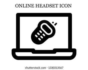 online Walkie icon. Editable online Walkie icon for web or mobile.