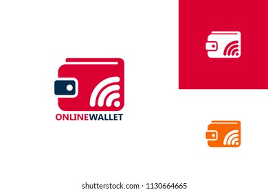 Online Wallet Logo Template Design Vector, Emblem, Design Concept, Creative Symbol, Icon