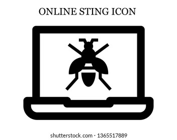online Wasp icon. Editable online Wasp icon for web or mobile.
