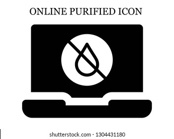 online Water icon. Editable online Water icon for web or mobile.