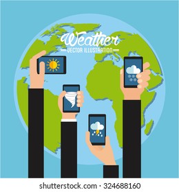 online weather design, vector illustration eps10 graphic 