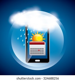 online weather design, vector illustration eps10 graphic 