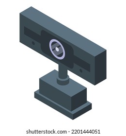 Online web camera icon. Isometric of online web camera vector icon for web design isolated on white background