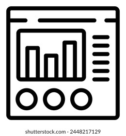 Web en línea Vector de contorno. Formación profesional. Banco financiero