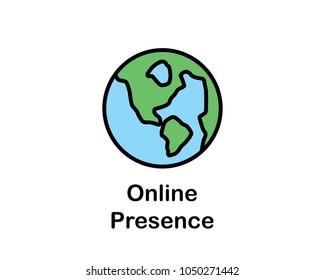 online web icon search engine optimization cartoon design illustration.cartoon design style, designed for web and app