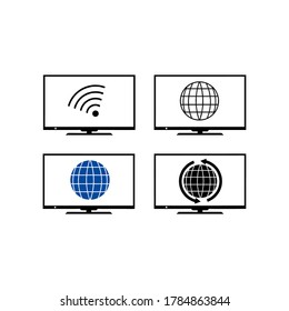 online web icon vector illustration logo template 