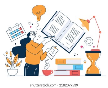 Online web internet education tutorial training course school class template concept. Vector cartoon design element illustration