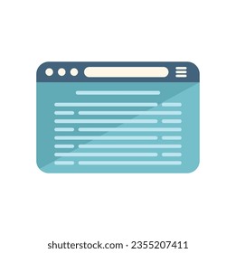 Online web page icon flat vector. People course. Home video isolated