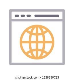 online web vector color line icon