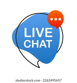 Online webinar button. Internet video conference icon. Live streaming, online education. Internet broadcast. Live video streaming. Icon, emblem. Live chat. Vector illustration