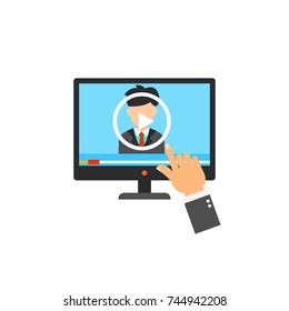 Online webinar icon