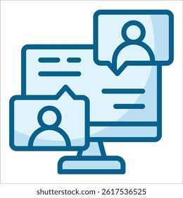 Online Webinar Icon Element For Design