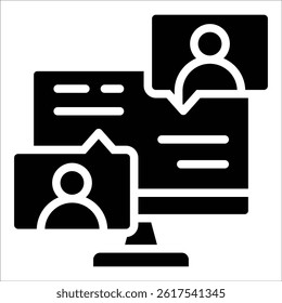Online Webinar Icon Element For Design