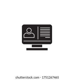  Online Webinar icon vector illustration. ui icon 