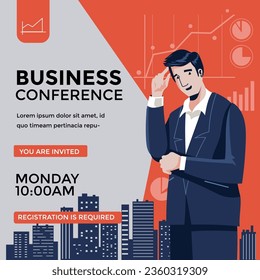 Online Webinar Poster Design great for Social Media Post Template