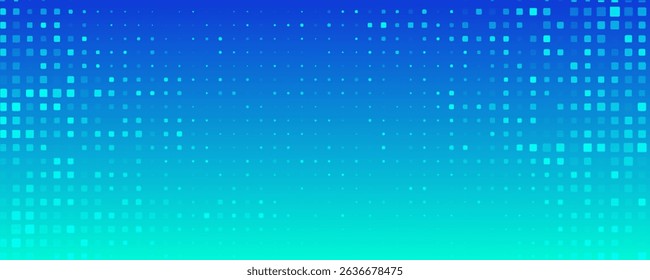 Online webinar vector template. Mock up for busines conference announcement. Abstract blue halftone dotted minimal background