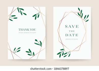 Online wedding invitations vector template. Save the date, Thank you cards, RSVP, digital wedding anniversary cards . Electronic wedding card design for wedding celebration. Vector illustration.

