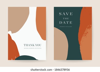 Online wedding invitations vector template. Save the date, Thank you cards, RSVP, digital wedding anniversary cards . Electronic wedding card Abstract arts design for wedding celebration.