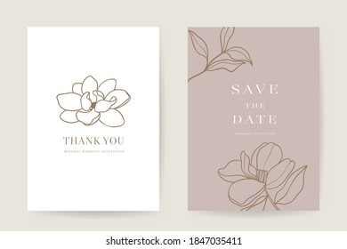 Online Hochzeit Einladungen Vektorvorlage. Speichern Sie das Datum, Dankeschön Karten, RSVP, digitale Hochzeitskarten . Elektronisches Hochzeitskartendesign für Hochzeitsfeiern. Vektorgrafik.
