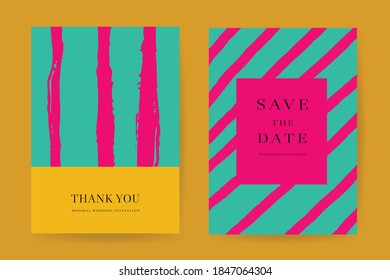 Online wedding invitations vector template. Save the date, Thank you cards, RSVP, digital wedding anniversary cards . Electronic wedding card design for wedding celebration. Vector illustration.
