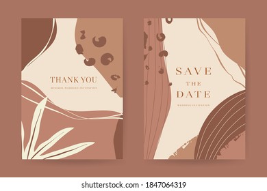 Online wedding invitations vector template. Save the date, Thank you cards, RSVP, digital wedding anniversary cards . Electronic wedding card design for wedding celebration. Vector illustration.
