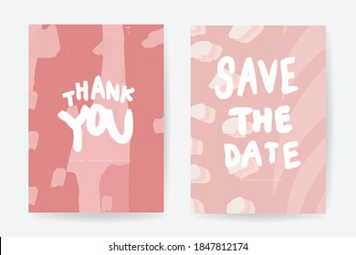 Online wedding invitations vector template. Save the date, Thank you cards, RSVP, digital wedding anniversary cards . Electronic wedding card design for wedding celebration. Vector illustration.