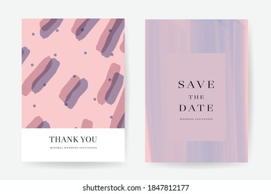 Online wedding invitations vector template. Save the date, Thank you cards, RSVP, digital wedding anniversary cards . Electronic wedding card design for wedding celebration. Vector illustration.