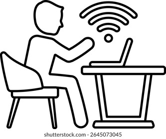 online wifi iot internet worker working laptop employee 10765