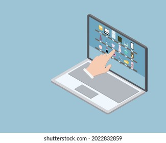 online window shopping from laptop to order online and get delivery service to your home