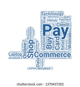 online word cloud. tag cloud about online
