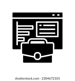 Online-Arbeitssymbol für Ihr Website-Design, Logo, App, Benutzeroberfläche.