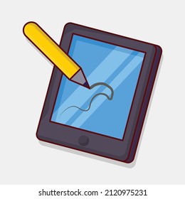 online writing Vector illustration isolated on a transparent background. vector line flat icons for concept or web graphics.