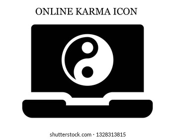 online Yin yang icon. Editable online Yin yang icon for web or mobile.