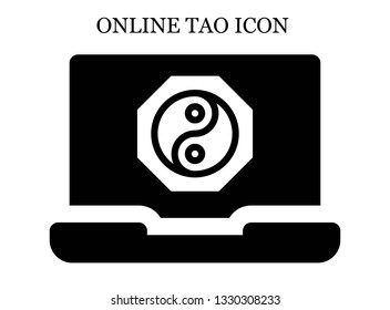online Yin yang icon. Editable online Yin yang icon for web or mobile.