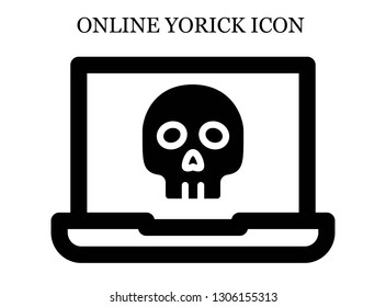 online Yorick icon. Editable online Yorick icon for web or mobile.