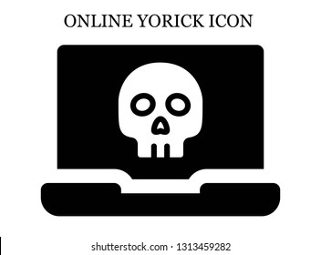 online Yorick icon. Editable online Yorick icon for web or mobile.