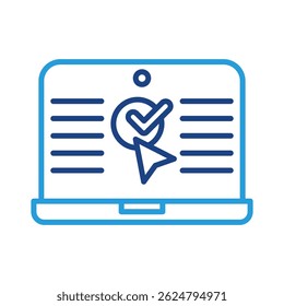Onlinebooking Icon Element For Design