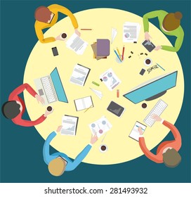 online-education set. Mobile courses, tutorial, global education, professional training, online library, workplace concepts 