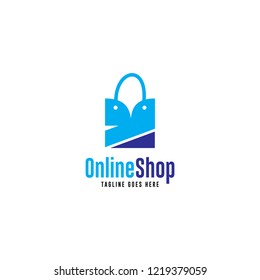 Onlineshop Logo Template Design Vector