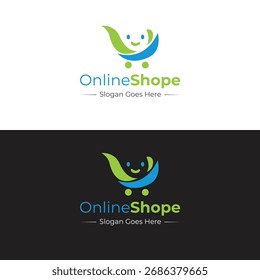 OnlineShope logo design, apps, online, shop