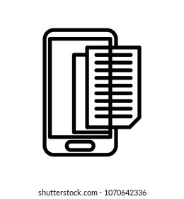 onlne book icon vector