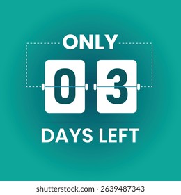 only 3 days left social media post 