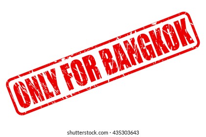 ONLY FOR BANGKOK red stamp text on white