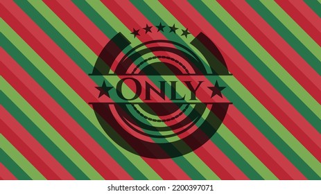 Sólo el fondo del emblema navideño. Ilustración vectorial. Detallado. 