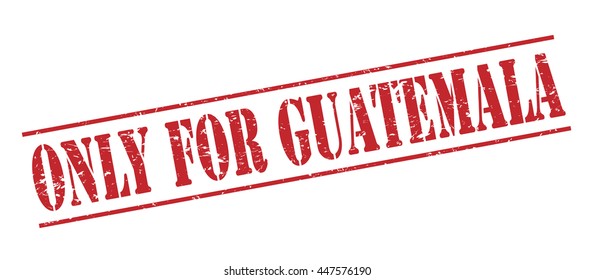 only for guatemala vector stamp on white background