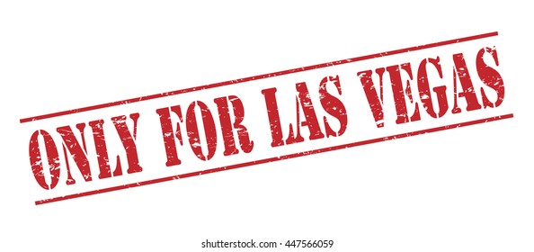 only for las vegas vector stamp on white background